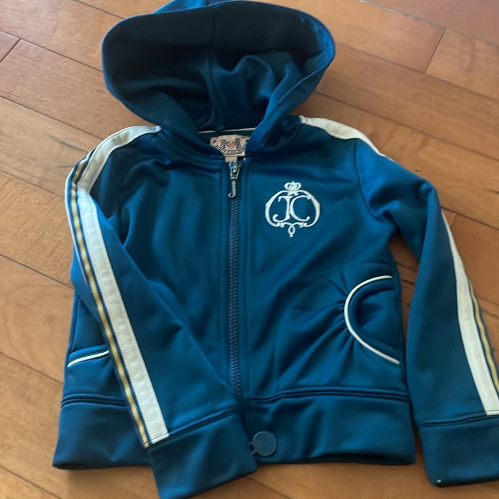 Juicy Couture Teal Jacket with Cream Trim